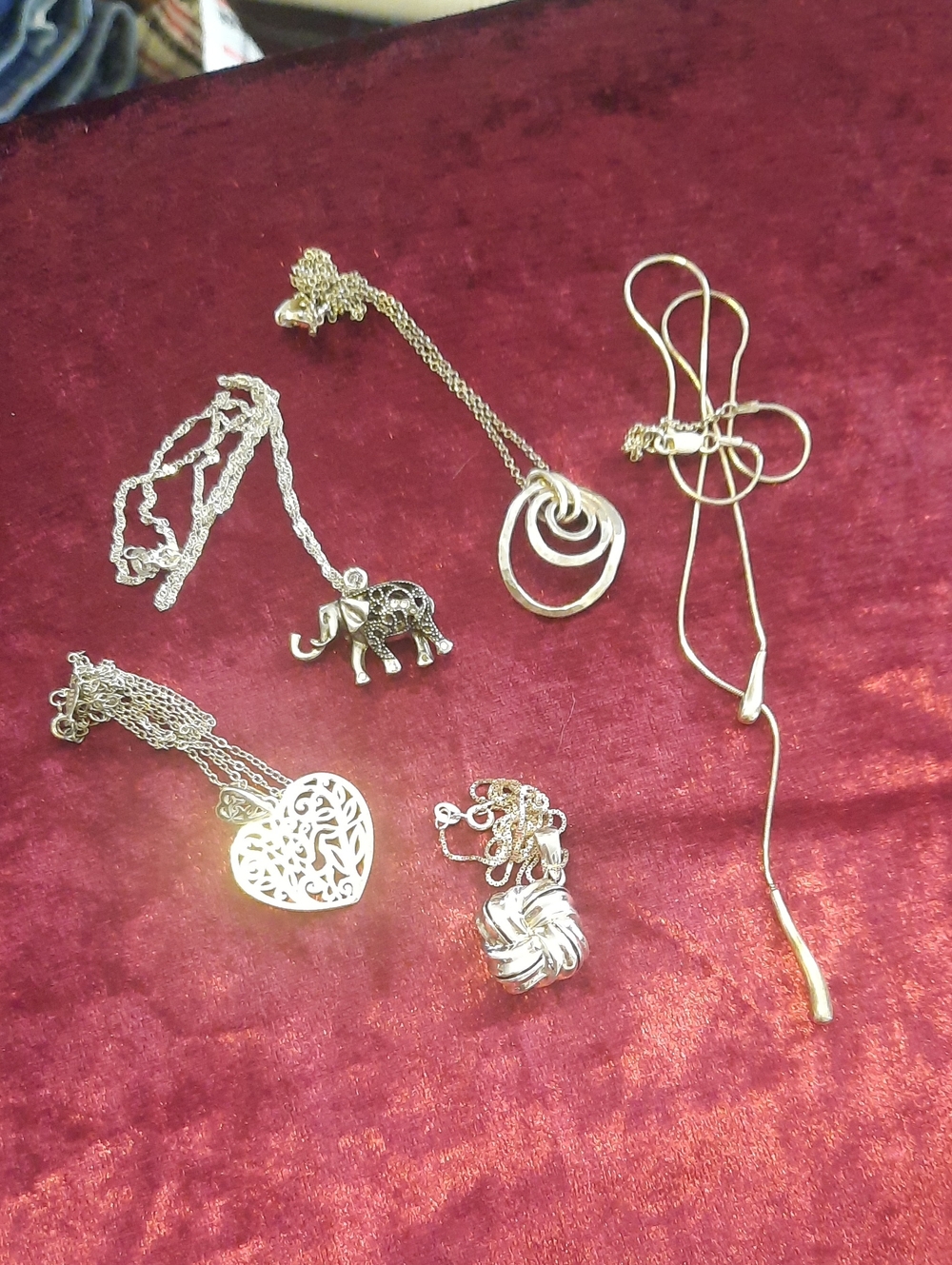 925 Bundle Of Dainty Pendants.